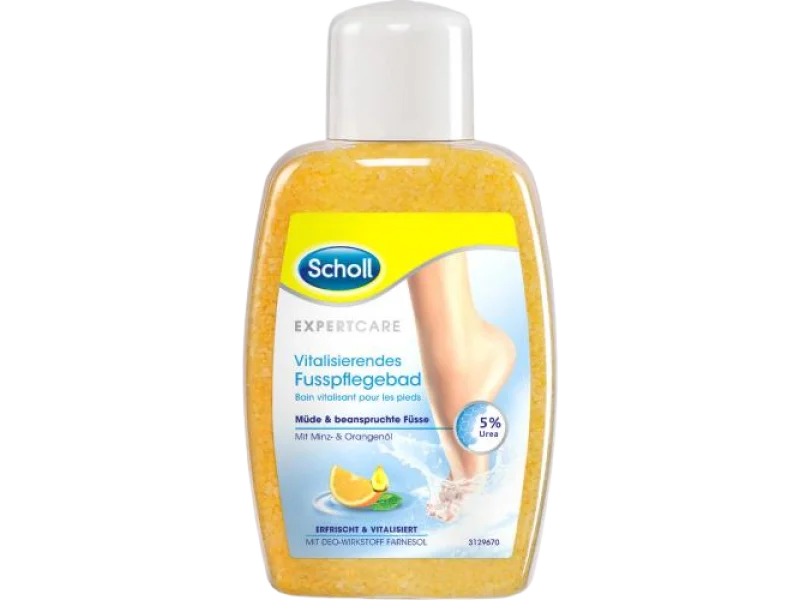 SCHOLL Expert Care Rewitalizująca sól do kąpieli stóp, sól lecznicza, 275 g