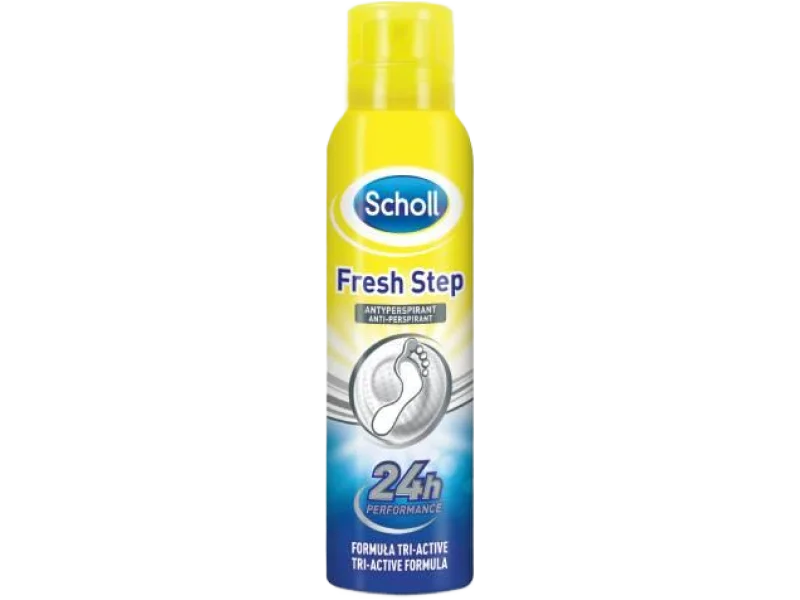 SCHOLL FRESH STEP Anty-perspirant Formuła Tri-Active, spray, 150 ml