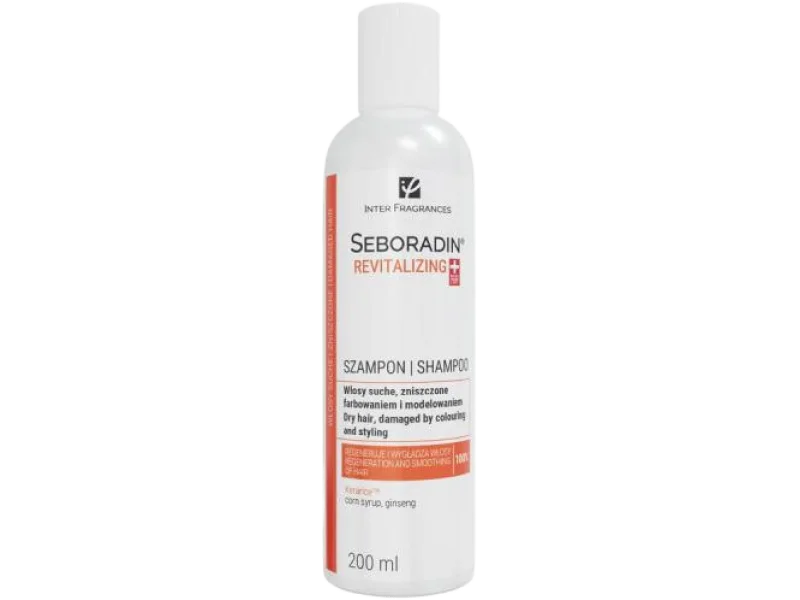 SEBORADIN Regenerujący szampon do włosów suchych, zniszczonych farbowaniem i modelowaniem, 200 ml