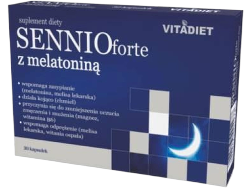 Sennio forte z melatoniną, kapsułki, 30 kaps.