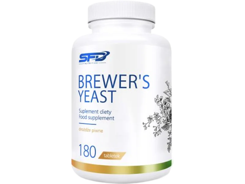 SFD Brewers Yeast Drożdże piwne, tabletki, 1500 mg, 180 tabl.