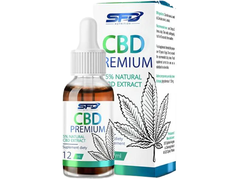 SFD CBD Premium Natural Extract, płyn, 12 ml