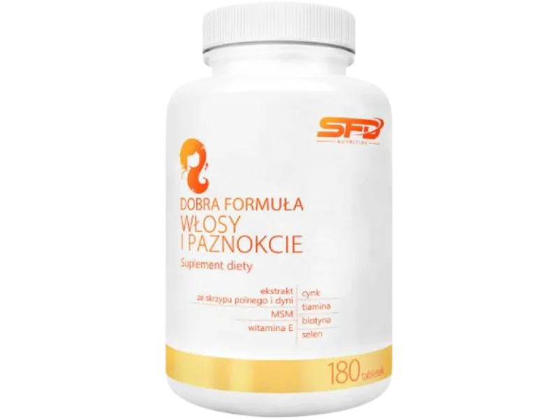 SFD Dobra Formuła Włosy i paznokcie, tabletki, 180 tabl.