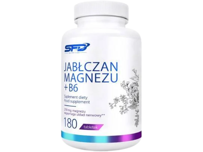 SFD Jabłczan Magnezu + B6, tabletki, 180 tabl.