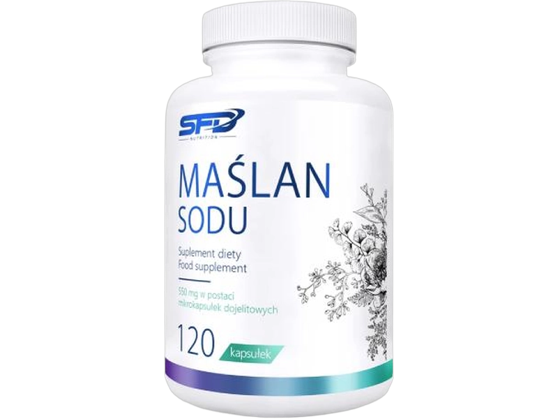SFD Nutrition maślan sodu, kapsułki, 550 mg, 120 kaps.