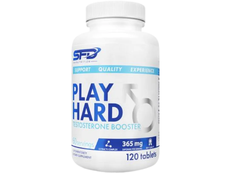 SFD PLAY HARD Testosterone Booster, tabletki, 120 tabl.