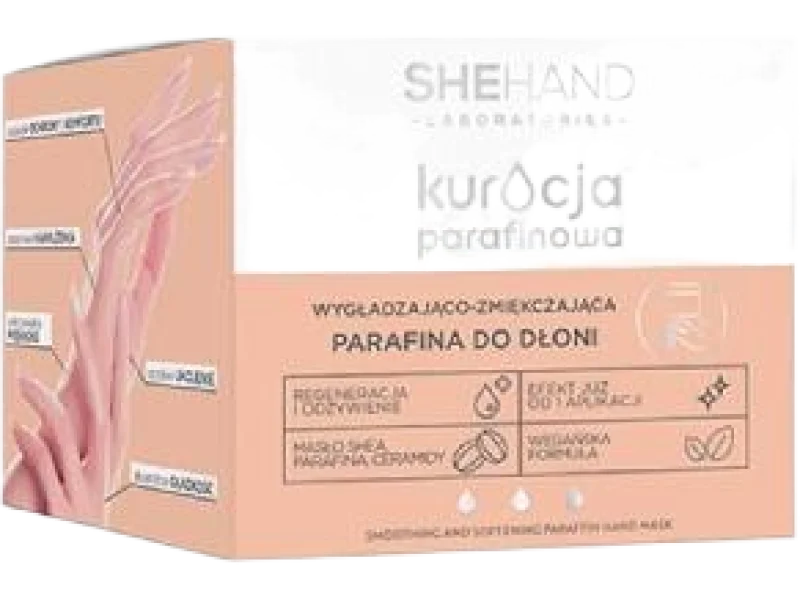 SheHand Kuracja parafinowa wygładzająco-zmiękczająca do dłoni, maska, 80 g