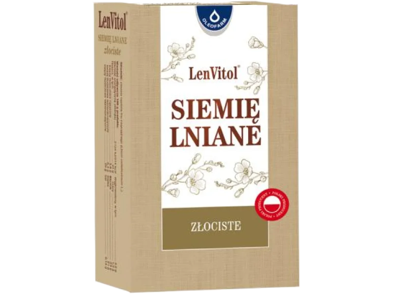 Siemie lniane złociste, produkt sypki, 250 g