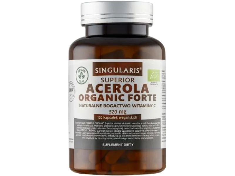 Singularis Acerola Organic Forte, kapsułki, 520 mg, 120 kaps.