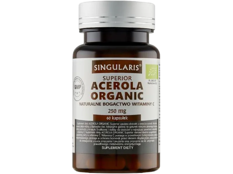 SINGULARIS Acerola Organic Superior, kapsułki, 60 kaps.