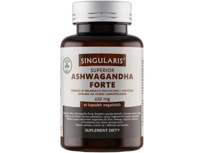 SINGULARIS Ashwagandha Forte, kapsułki, 620 mg, 60 kaps.
