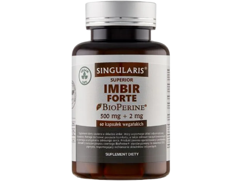 SINGULARIS Imbir Forte Bioperine, kapsułki, 60 kaps.