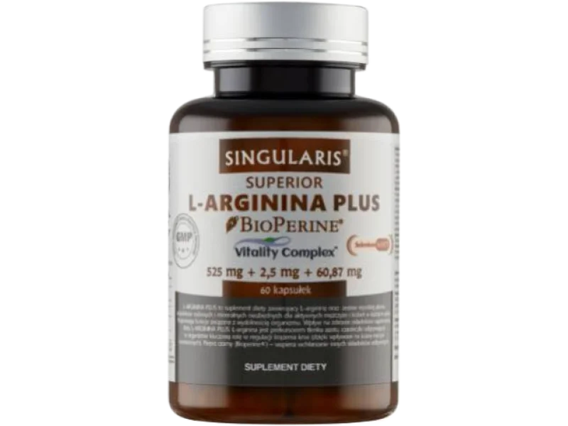SINGULARIS L-arginina Plus, kapsułki, 525 mg, 60 kaps.