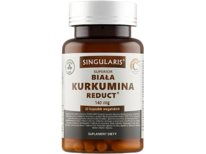 SINGULARIS Superior Biała kurkumina Reduct, kapsułki, 133 mg, 30 kaps.