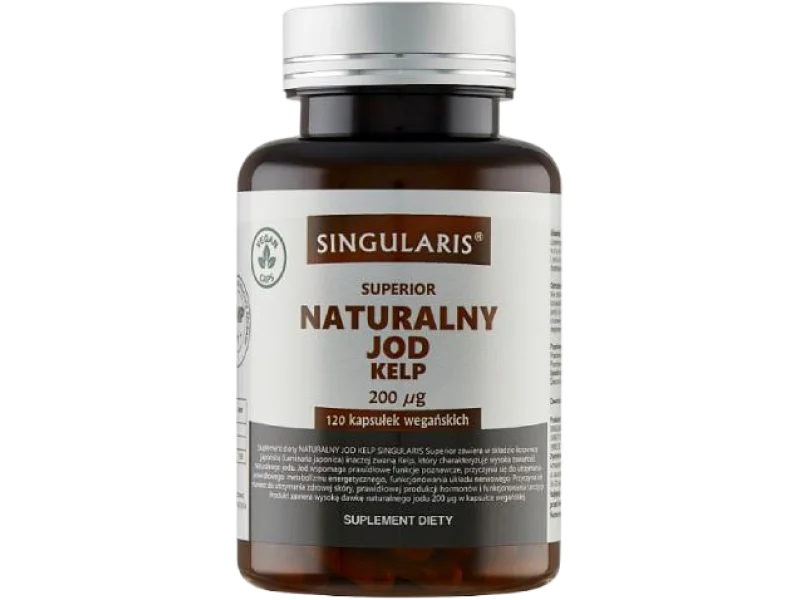 SINGULARIS Superior Naturalny Jod Kelp, kapsułki, 200 μg, 60 kaps.