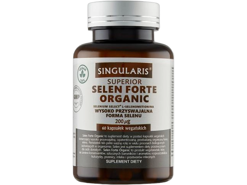 Singularis Superior Selen forte organic, kapsułki, 200 µg, 60 kaps.