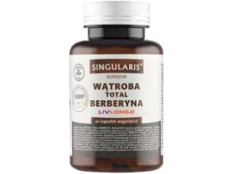 SINGULARIS Superior Wątroba Total Berberyna, kapsułki, 60 kaps.