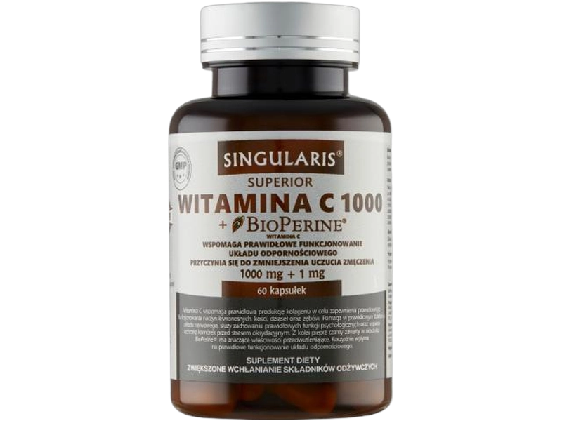Singularis Superior witamina C + BioPerine, kapsułki, 60 kaps.