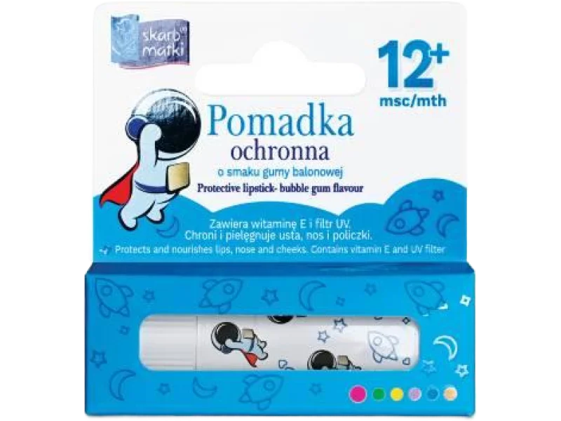 SKARB MATKI Pomadka ochronna o smaku gumy balonowej, 6,5 g