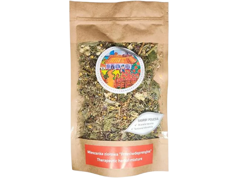 Skarby Polesia przeciwdepresyjna, mieszanka ziołowa (suszone zioła do parzenia), 50 g