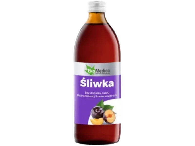 Śliwka 100% Sok EkaMedica, płyn doustny, 500 ml