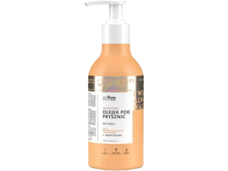 so!flow by Vis Plantis Olejek pod prysznic pomarańcza i kardamon, 400 ml