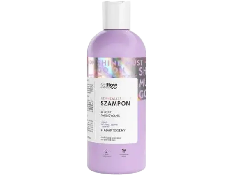 So!Flow rewitalizujący do włosów farbowanych, słodka śliwka i jeżyna, szampon, 400 ml
