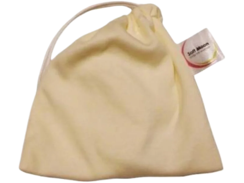 SOFT MOON wielorazowe płatki waciki kosmetyczne niebielone + woreczek do prania, 5 szt.