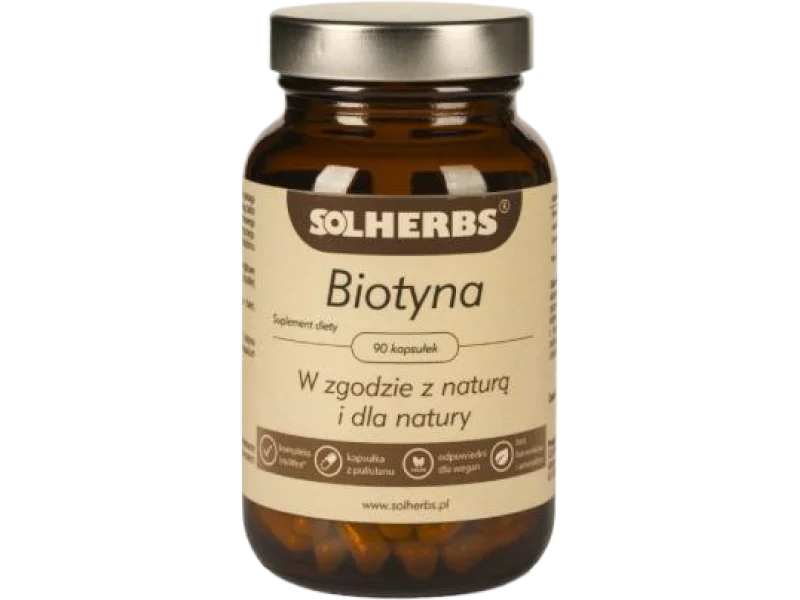 SOLHERBS Biotyna, kapsułki, 2500 μg, 90 kaps.