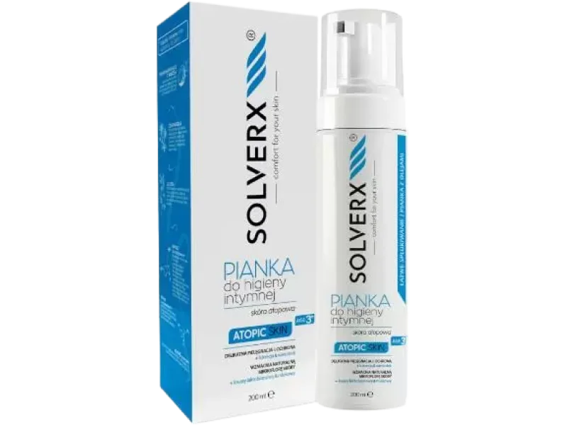 Solverx Atopic Skin do higieny intymnej skóra atopowa, pianka, 200 ml