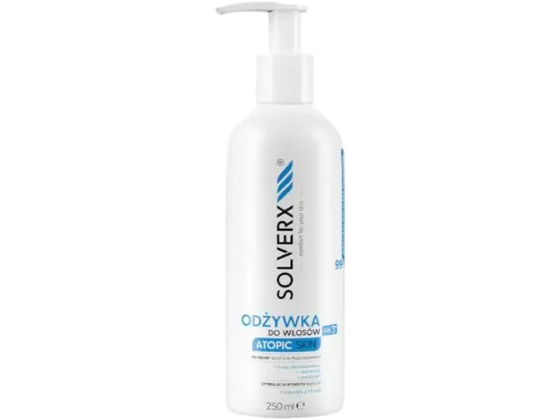 Solverx Atopic Skin odżywka do włosów i skóry głowy, 250 ml