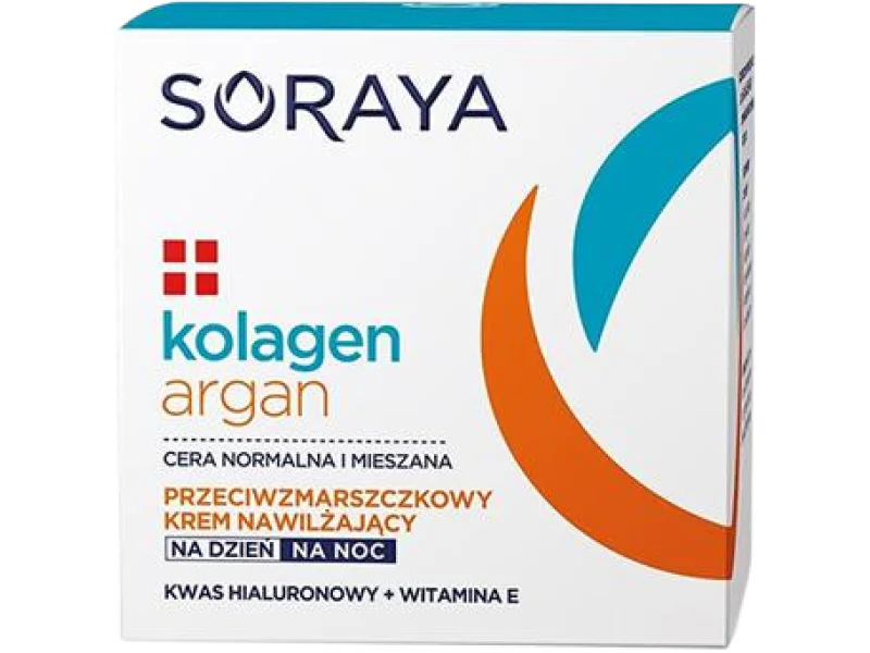 Soraya kolagen argan przeciwzmarszczkowy krem nawilżający, 50 ml