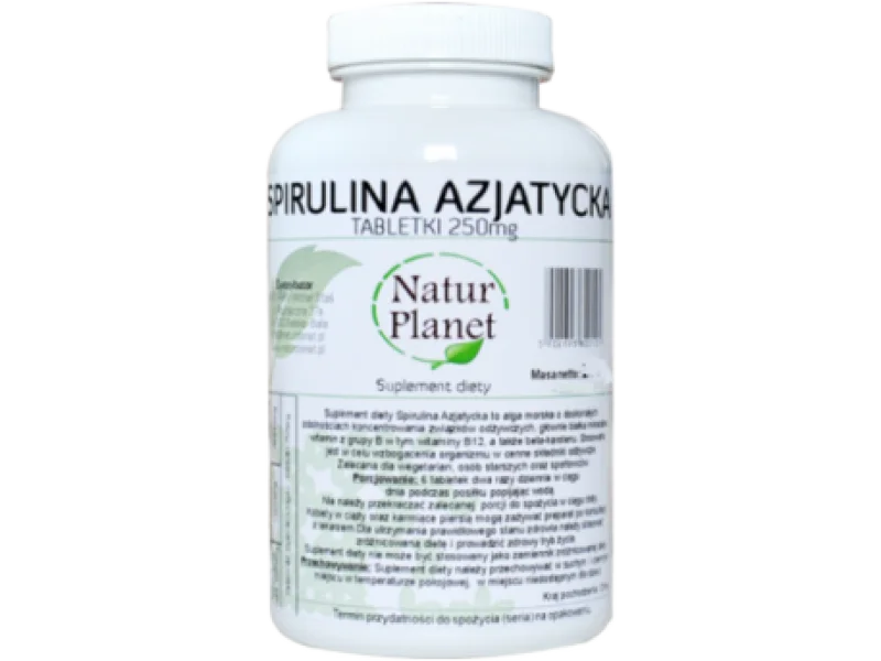 Spirulina Azjatycka – NaturPlanet, tabletki, 500 tabl.