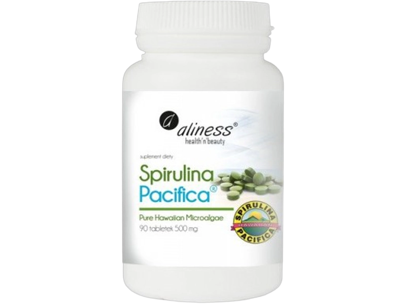 Aliness Spirulina hawajska Pacifica, tabletki, 90 tabl.