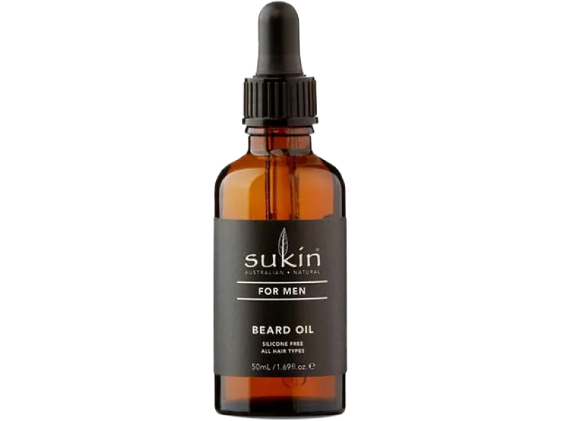 Sukin For Men nawilżający olejek do brody, 50 ml
