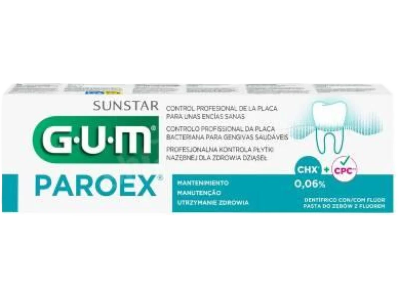Sunstar Gum Paroex pasta do zębów 0,06% CHX, 0,06%, 75 ml
