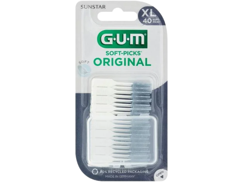 Sunstar GUM Soft-Picks X-Large czyściki międzyzębowe, sprzęt medyczny, 40 szt.