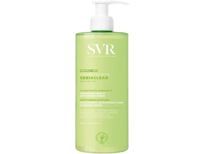 SVR Sebiaclear Cleansing Cream krem oczyszczający do twarzy nawilżająco-wygładzający, 400 ml