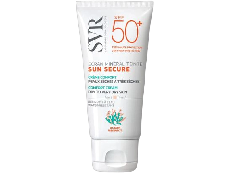 SVR Sun Secure Ecran krem barwiący do twarzy SPF50+ skóra sucha, 50 ml