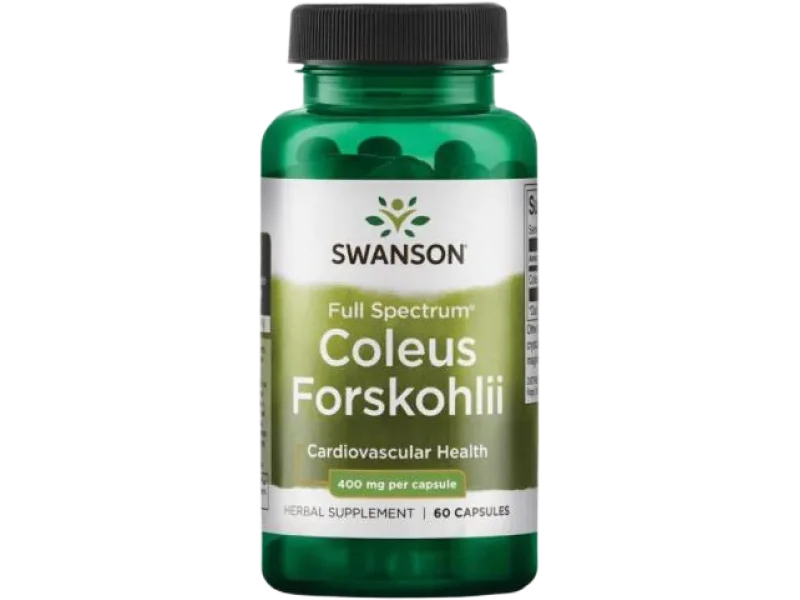 SWANSON FS Coleus Forskohlii Pokrzywa indyjska, kapsułki, 400 mg, 60 kaps.