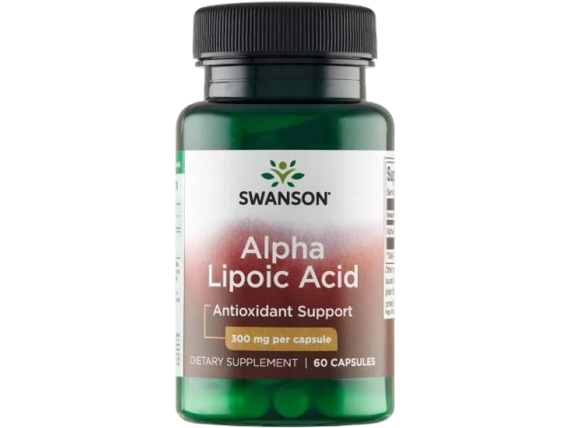 Swanson ALA kwas alfa liponowy, kapsułki, 300 mg, 120 kaps.