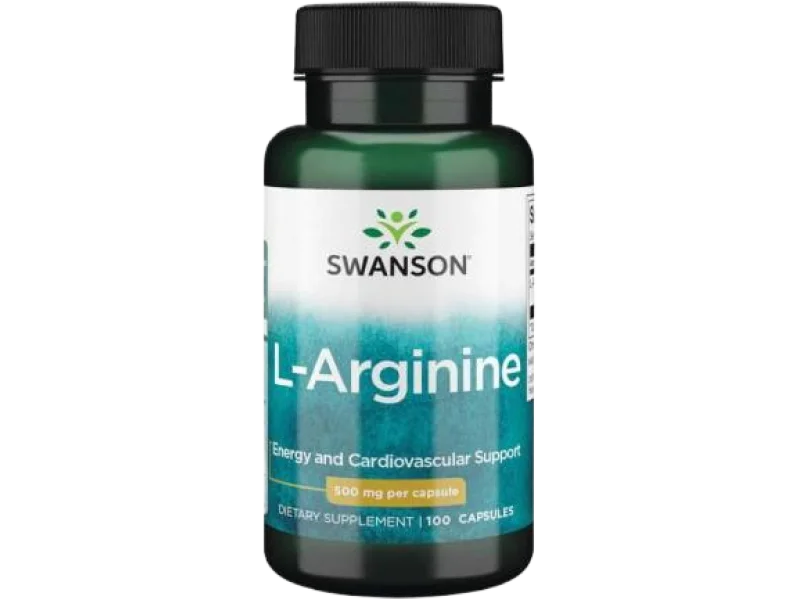 SWANSON L-Arginina, kapsułki, 500 mg, 100 kaps.
