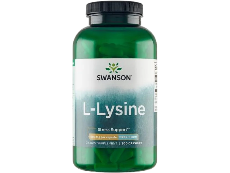 SWANSON Lizyna, kapsułki, 500 mg, 300 kaps.
