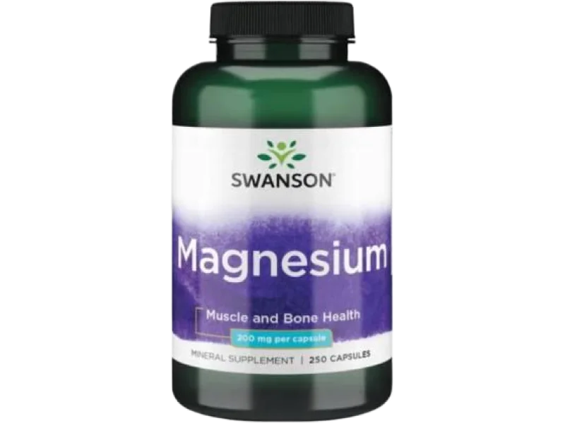 SWANSON Tlenek magnezu 200mg, kapsułki, 200 mg, 250 szt.