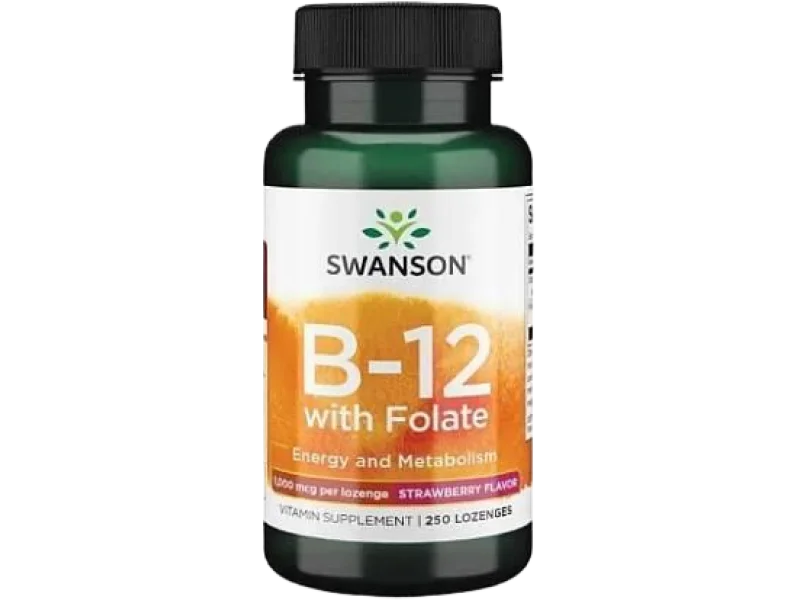 Swanson Witamina B-12 1000 mcg, tabletki do ssania, 1000 mcg, 250 tabl.