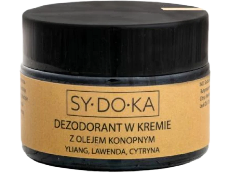 Sydoka dezodorant w kremie z olejem konopnym ylang, lawenda, cytryna, 40 g