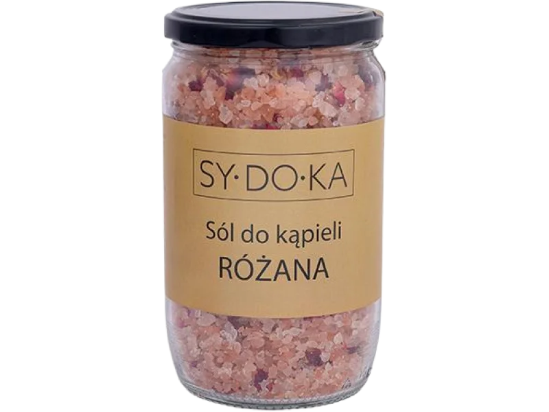 Sydoka sól do kąpieli różana, sól lecznicza, 800 g