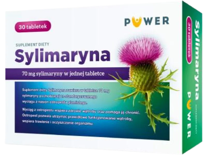 Sylimaryna Puwer, tabletki, 70 mg, 30 tabl.