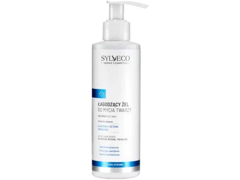 Sylveco Dermo Skóra Atopowa Łagodzący żel do mycia twarzy, 200 ml