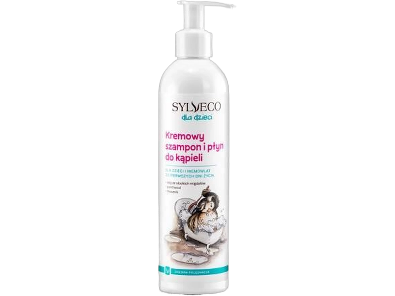 Sylveco kremowy szampon i żel do kąpieli dla dzieci, szampon + żel, 300 ml